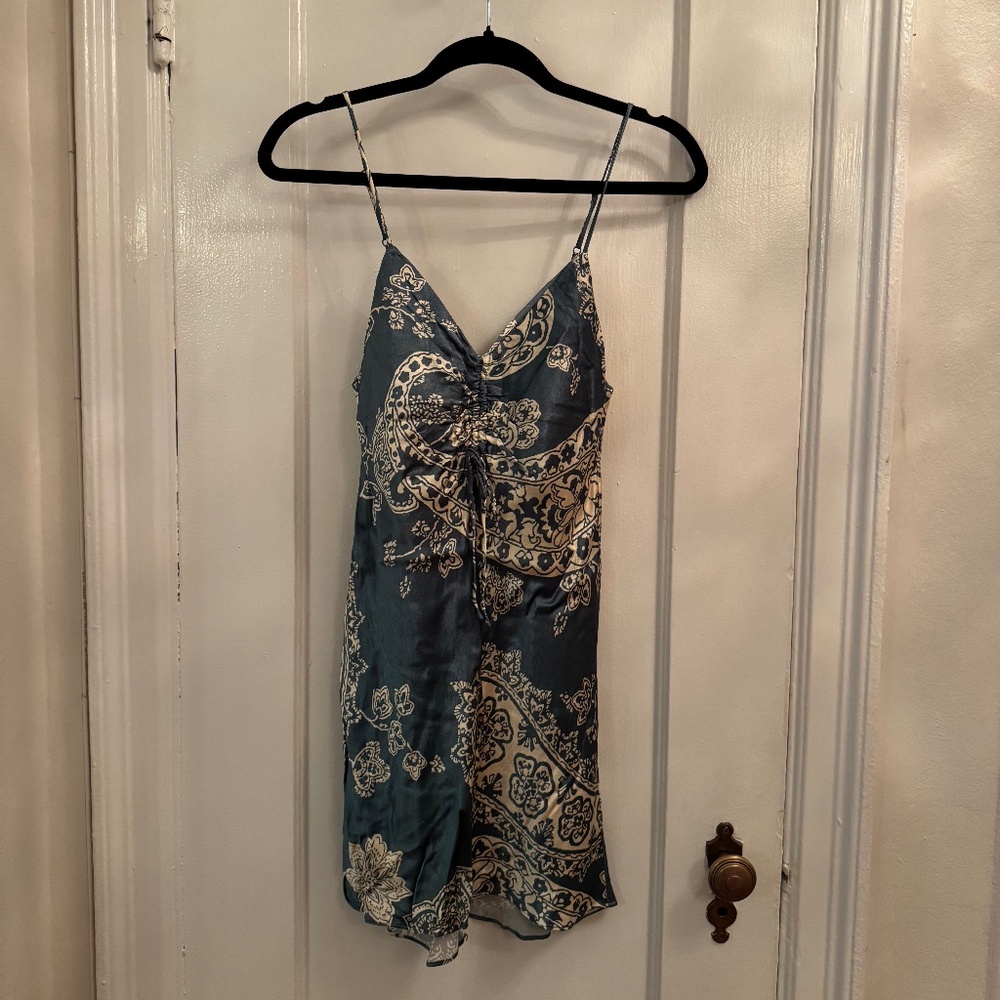 Zara satin mini dress